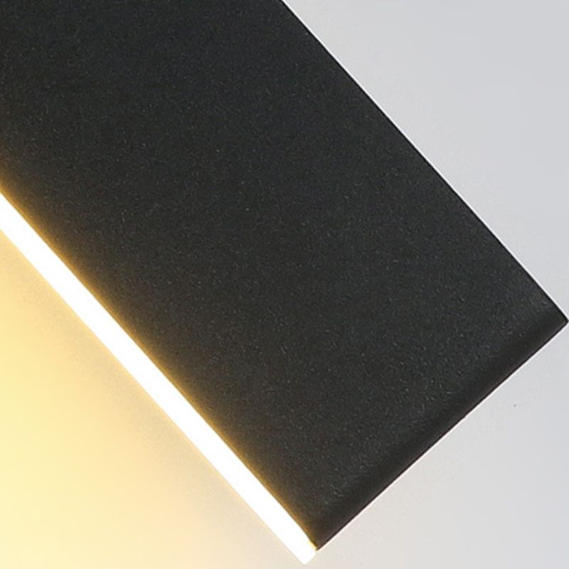 1-Licht linearer Schatten Wandleuchten moderner Metallmontageleuchte Metallmontage