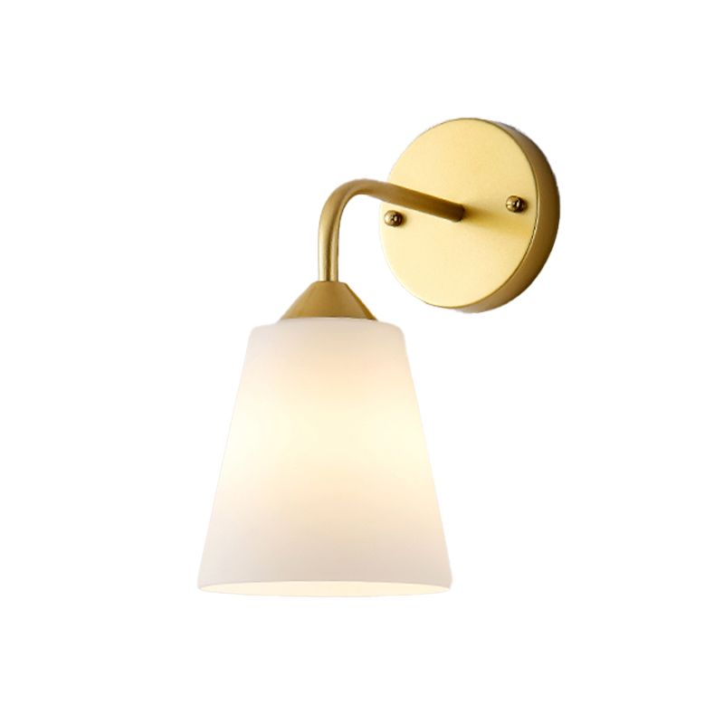 Postmodern Glass Wall Light Fixture Minimalist Wall Light Sconce for Bedroom