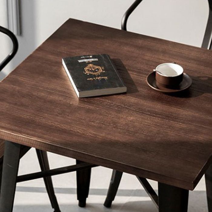 Industrial Dining Chairs Set 1/2/5 Pcs Metal Dining Table and Chairs