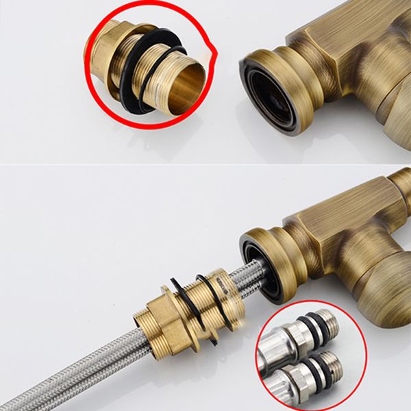 Traditional Bar Faucet with Brass Sprayer 1-Handle Kitchen Faucet