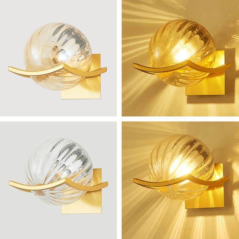 Lámparas de pared de bola de estilo minimalista moderno lámparas de pared de vaso para sala de estar