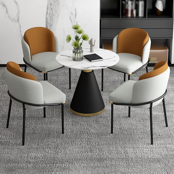 Glam 1/2/5 Pieces Dining Set Sintered Stone Dining Table Set for Dining Areas