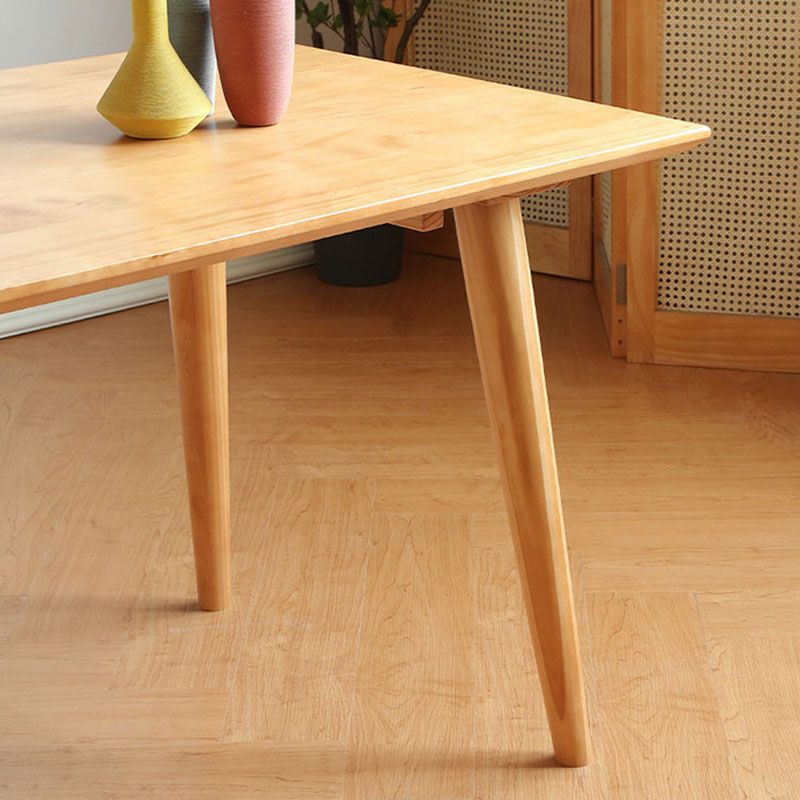 1/2/3/4/5/7 Pcs Modern Dining Set with Rectangle Table and Wooden Chairs Dinette Set