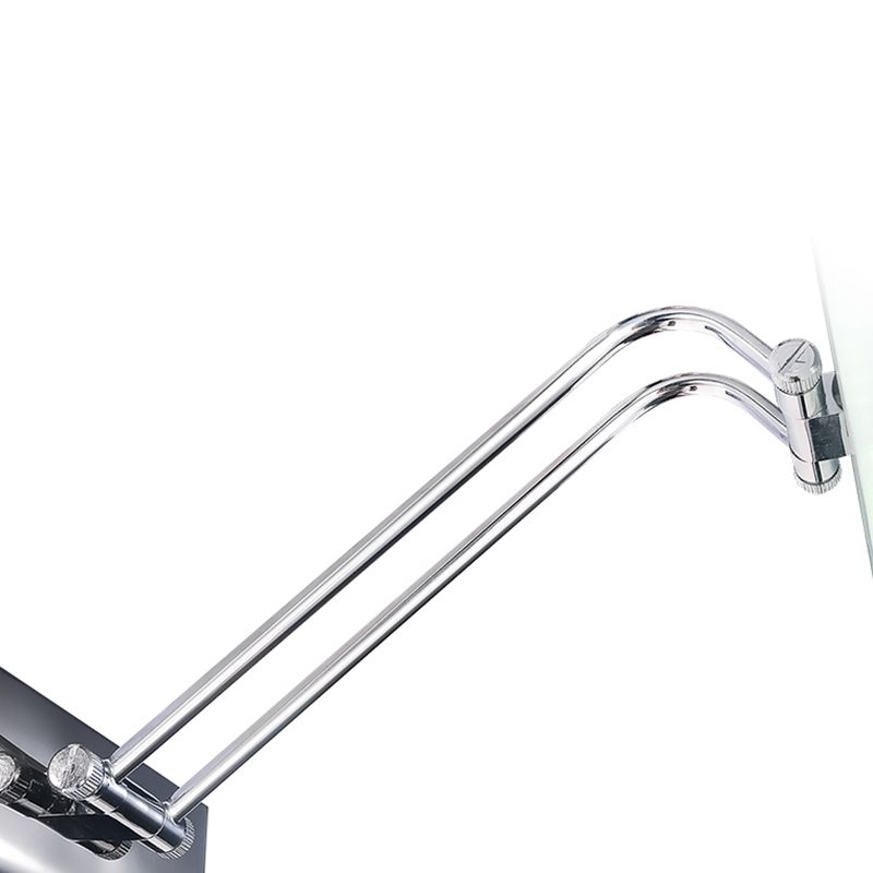 Luce di vanità moderna lineare Metal Mirror LED a 1 luce Light per bagno in argento