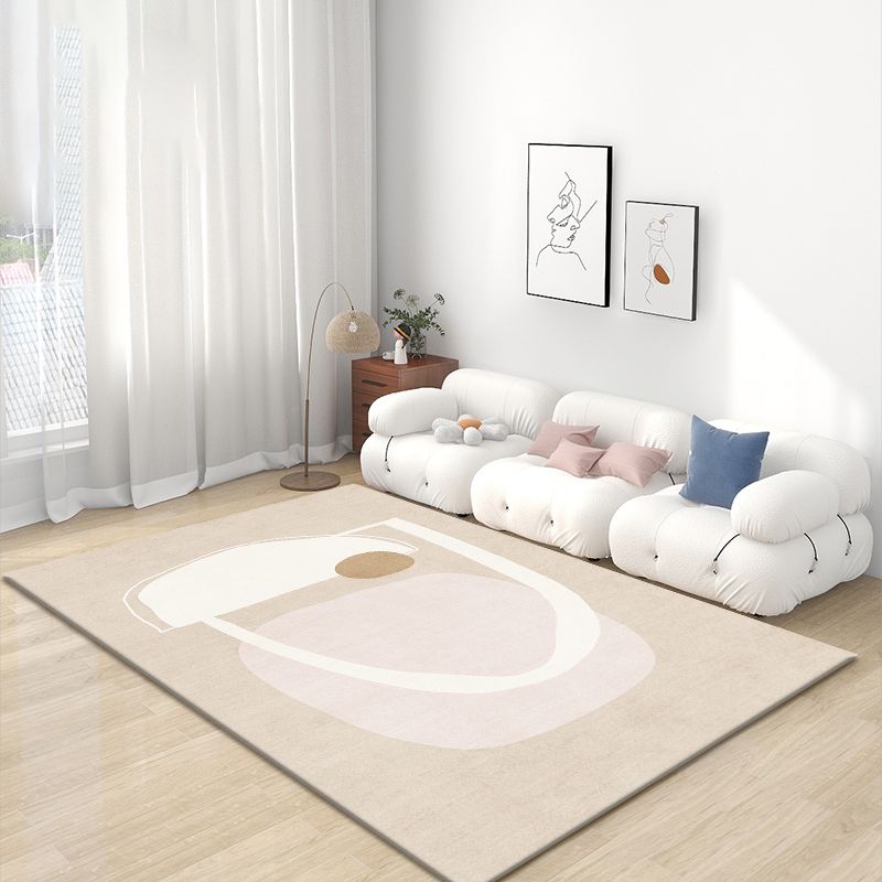 Black Nordic Carpet Polyester Line Carpet Stain Resistant Carpet for Drawing Room