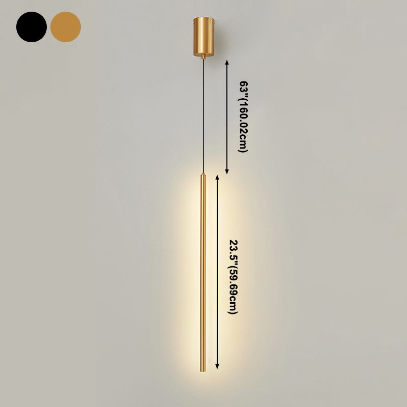 Eigentijdse hangende hanglamp lineaire hanger voor slaapkamer in de woonkamer