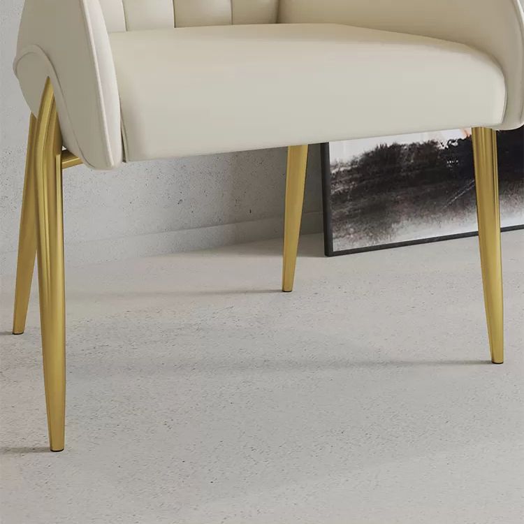 Fauteuils de salle à manger en métal de Style nordique, chaise latérale à oreilles pour usage domestique