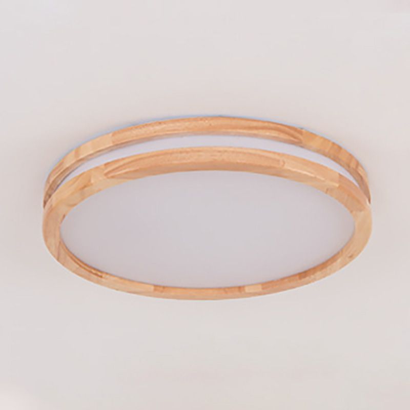 Plafonnier encastré en bois massif, lampe moderne pour bureau et salon