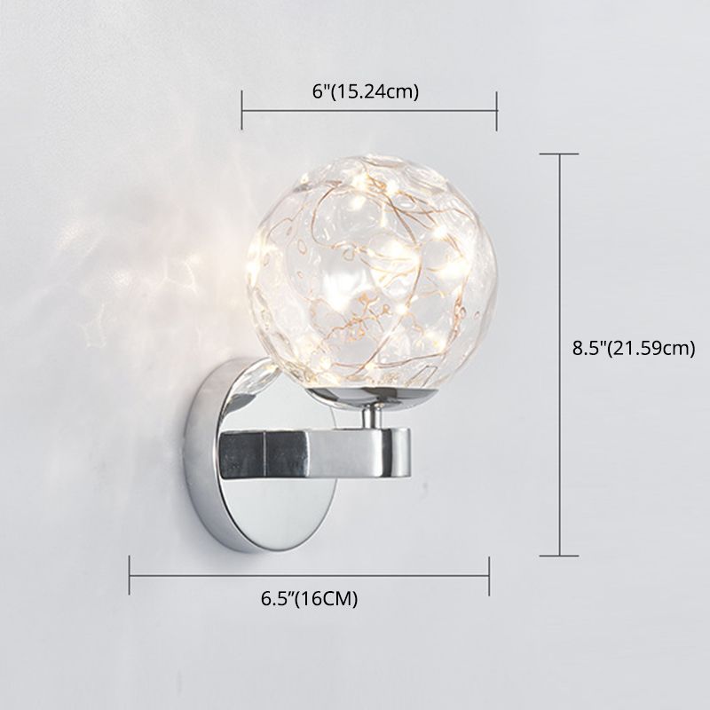 Nordic Modern Sconce Light Round Shape Star Wall Lamp for Bedroom Living Room