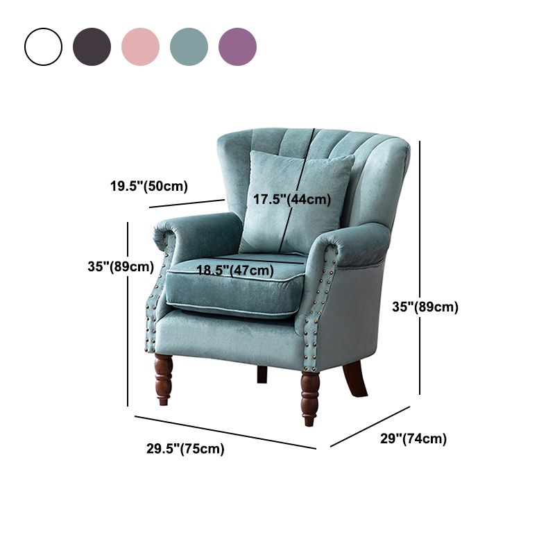 Removable Cushions Chair29.5" L x29.1"W x35.0"H Basic Four Legs Chair