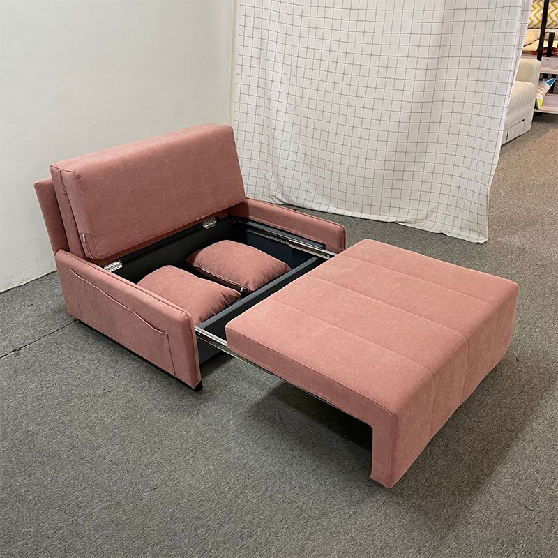 Pillow Included Convertible Sofa Foldable Futon Sofa Bed with Storage