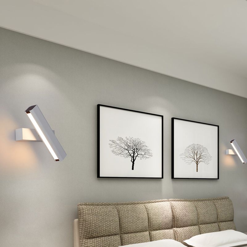 Metal Square Shape Wall Light Modern Style 1 Light Wall Mounted Light Fixture