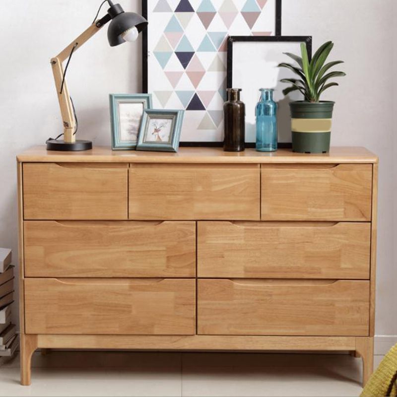 Contemporary Chest Rubberwood Accent Chest in Antique Finish