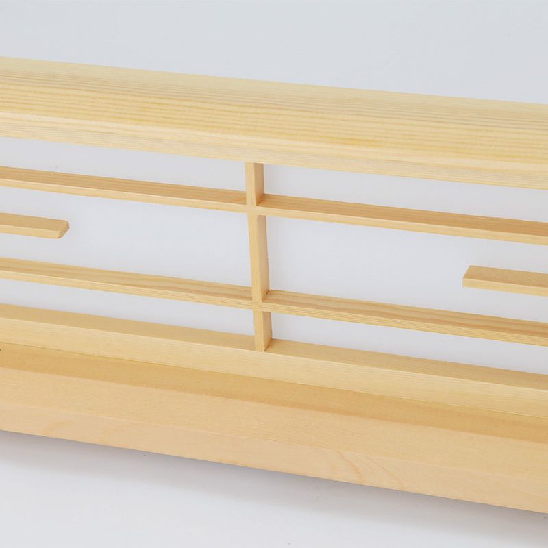 Plafonnier LED en bois naturel, boîte simple, éclairage encastré, 14/18/21,5 pouces, pour chambre à coucher, lumière blanche chaude/blanche