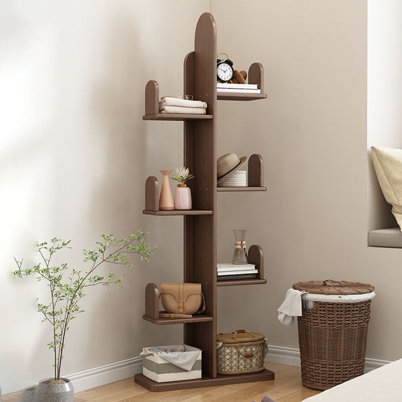 Modern Open Back Standard Book Shelf Wooden Bookcase for Study Room