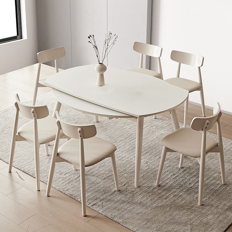 Contemporary Kitchen Dining Side Chair Oak Open Back Dining Chair