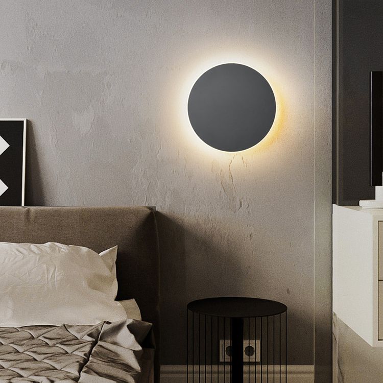 LED Atmosphere Wall Mount Lamp Minimalism Circle Shape Sconce Light for Bedroom Living Room