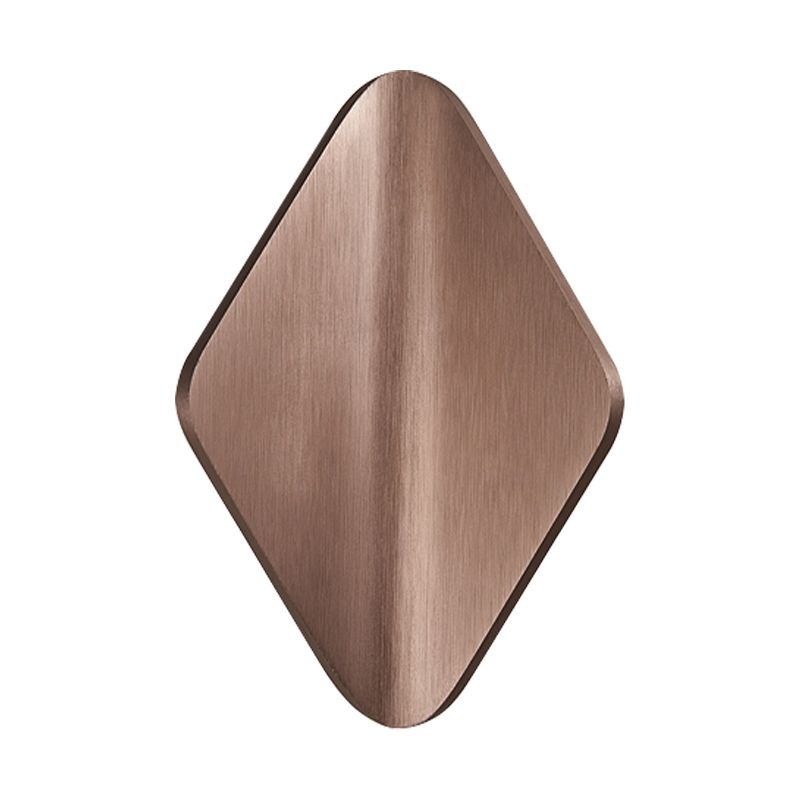 Cóncavo Rombus Maled Maledro Maledia LED moderno/dorado/Café Luz para sala de estar para sala de estar