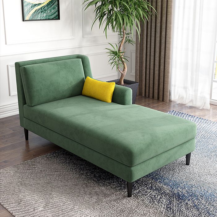 Modern Style Upholstered Chaise Living Room Square Arms Chaise