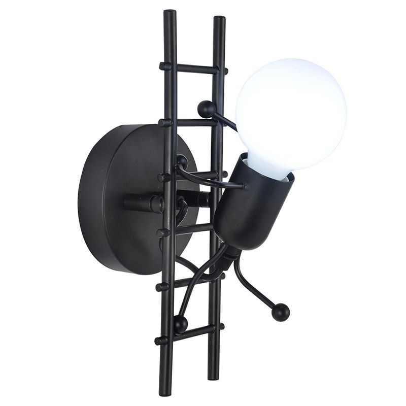 American Style Industrial Wall Light Sconce Metal 1 Light Sconces