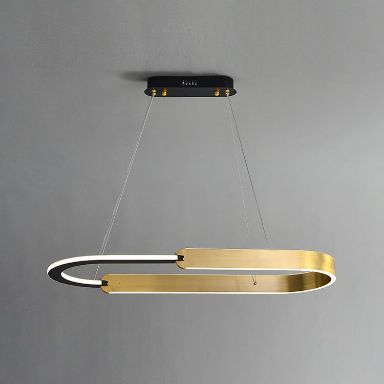 Modern Dining Chandelier Light Simple LED Island Light Fixture for Dining Room