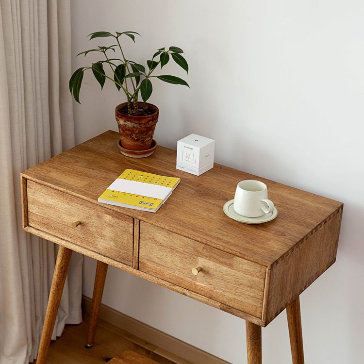 Contemporary Solid Wood Make-up Vanity Home Vanity Desk with Mirror