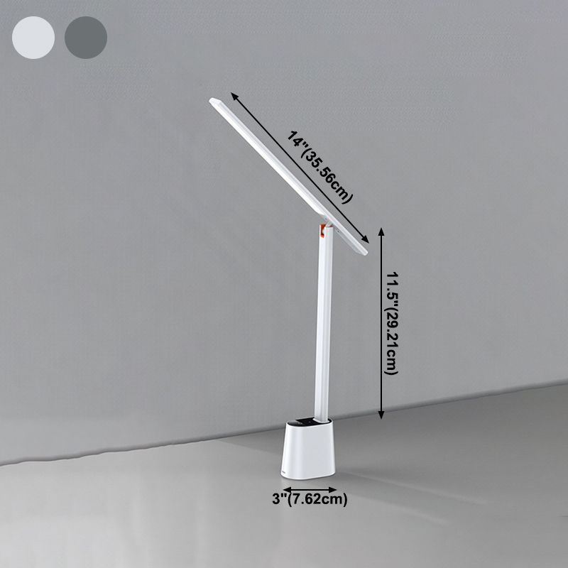 Lampe de table à LED concise moderne lampe de table linéaire en métal pour chambre à coucher