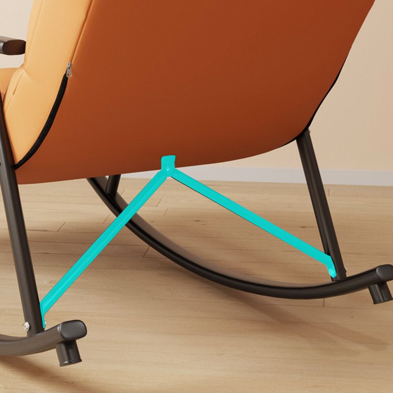 Modern Style Sofa Rocking Chair Single Indoor Rocking Chair with Cushion