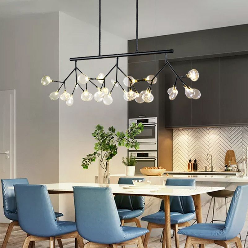 Modern Fireflies Island Lighting Fixture Metal Dinning Room Island Pendant Light