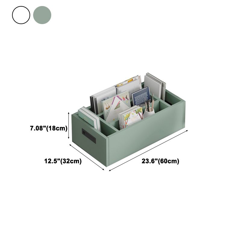 Contemporary Wood Bookshelf Closed Back Bookcase for Home Office