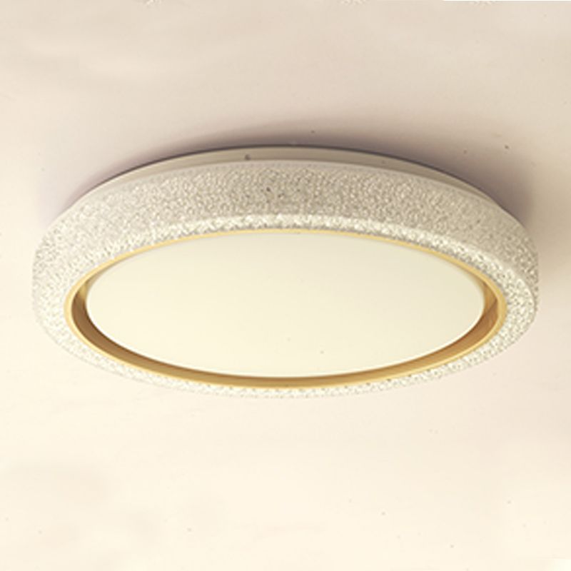 Plafonnier LED en cristal Simple et moderne, montage encastré en forme de géométrie en fer pour chambre à coucher