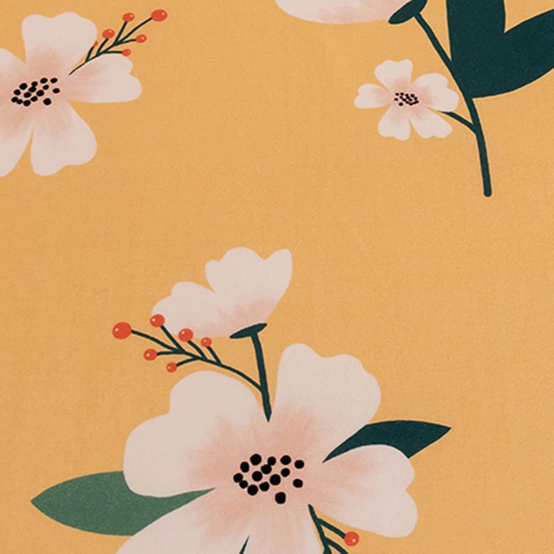 Floral Pattern Bed Sheet Breathable Skin-friendly Bed Sheet Set