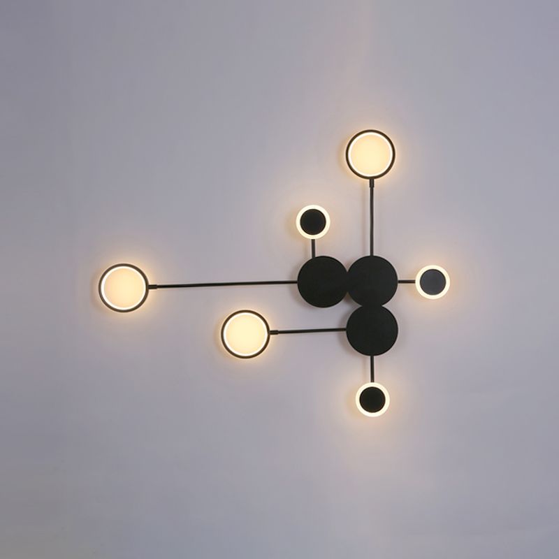 Sputnik Wall Sconce Postmodern Metal 6-Head Living Room Wall Mounted Light