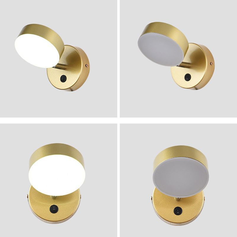 Luminaire à applique cylindrericale Métal de style moderne 1 appliques lumineuses