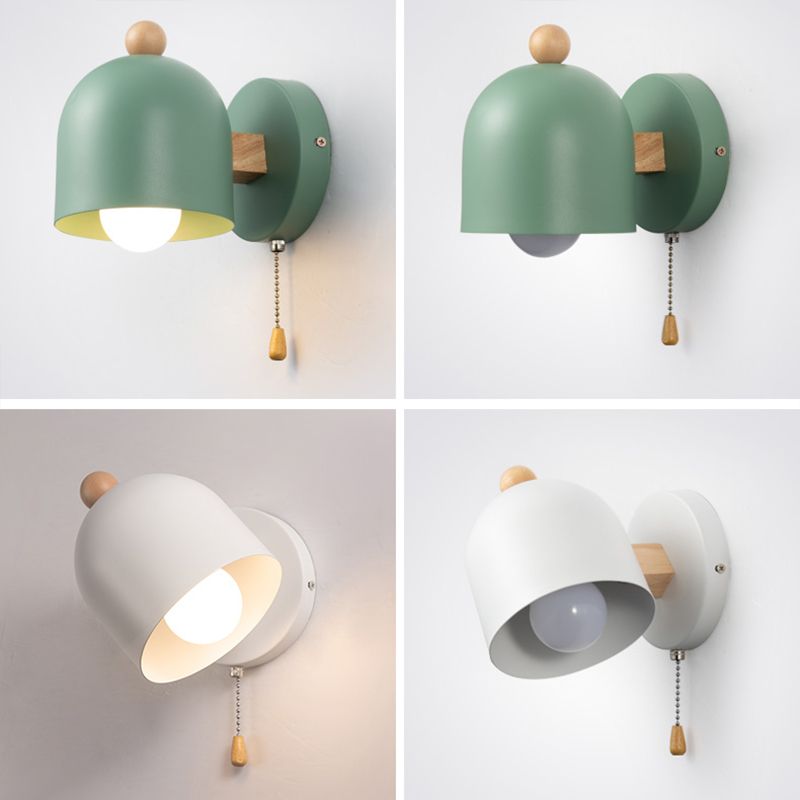 Modern Style Cylinder ShaPe Wall Sconce Metal 1 Light Sconces for Bedroom