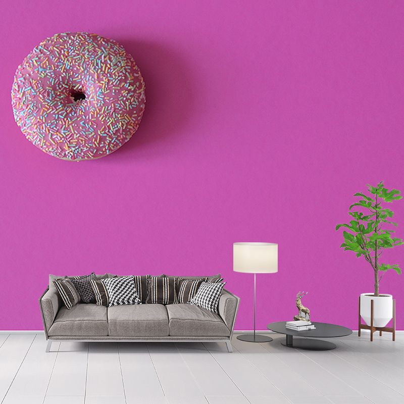 Simple Dessert Shop Wall Covering Dessert Mural Wallpaper, Water Resistant