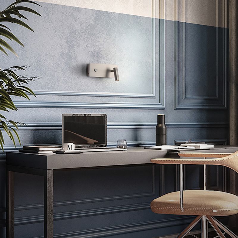 Einstellbare 1 leichte rechteckige LED -Wandlampen moderne Metallleuchten im modernen Stil