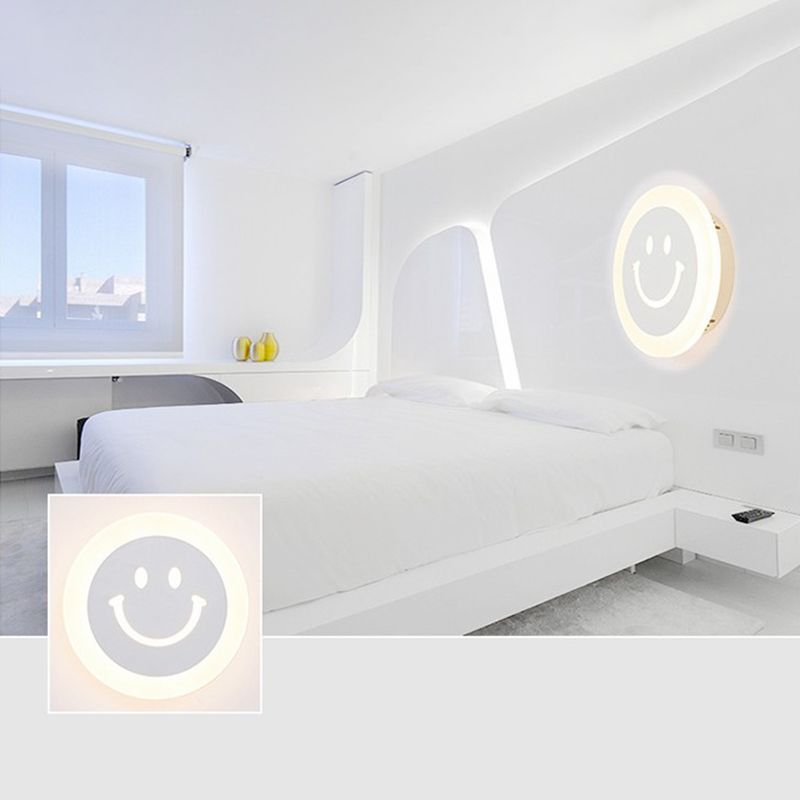 Moderne minimalistische stijl ronde schijf muur licht stonzes acryl sconce lichten voor woonkamer