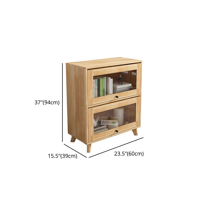 Manufactured Wood Standard Bookcase Scandinavian Bookcase with Door