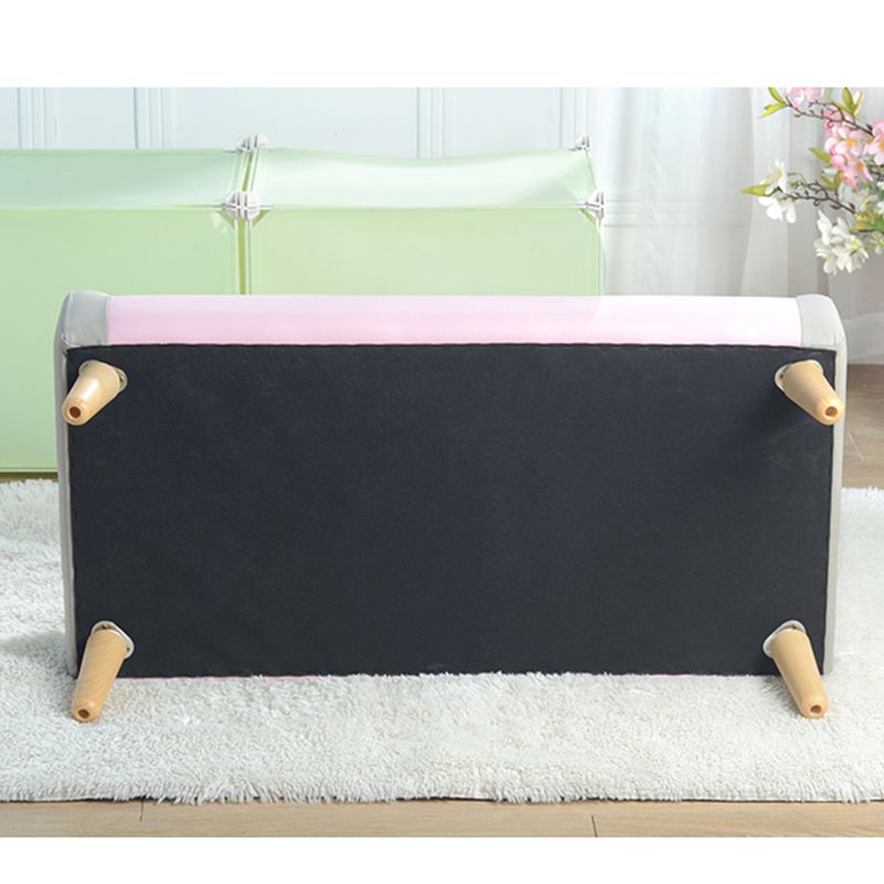 Modern Leather Tight Back Rolled Arm Sofa Couch for Children