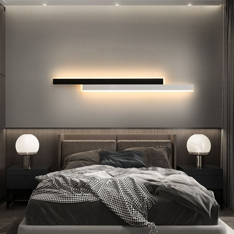 Lampada di scarpe con foglie rettangolari moderne sconde acriliche in stile minimalista