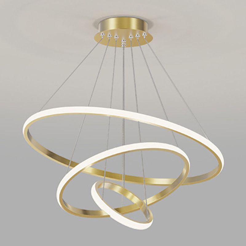 Simple Multi Tier Circular Chandelier Light Fixtures Sitting Room Hanging Chandelier