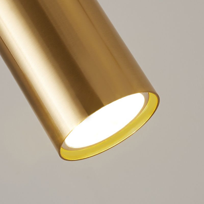 Modern Dining Chandelier Light Cylindrical Shade Pendant Light Fixture for Dining Room