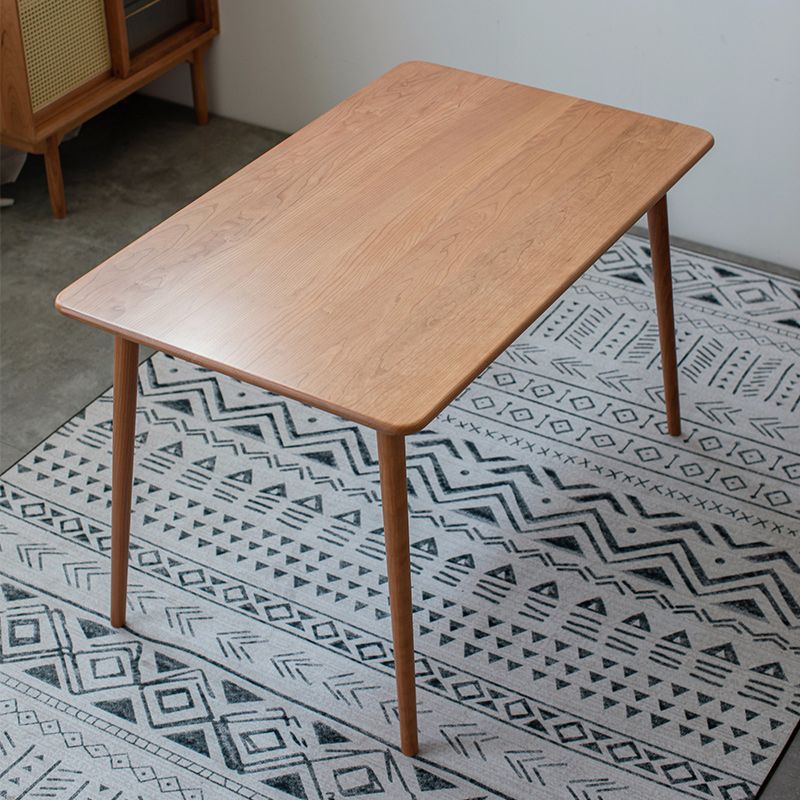 Modern 1/4/5/6 Pieces Dining Set Rectangle Cherry Wood Dining Table for Dining Room