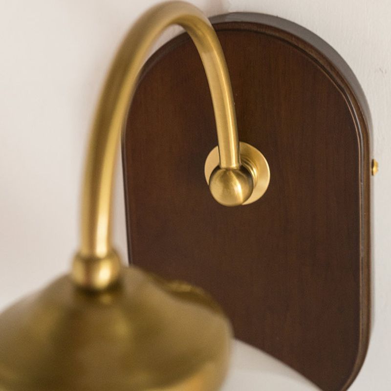 Lámparas de doma de estilo moderno lámparas de madera 1 iluminación de pared ligera montada en la pared