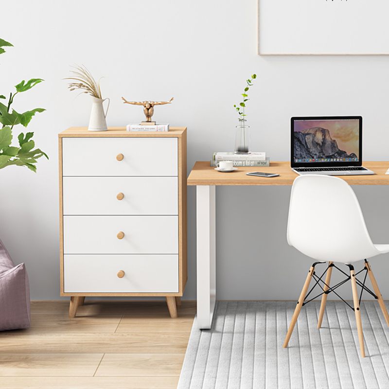 Contemporary Vertical Lingerie Chest Wood Storage Chest Dresser for Home Office