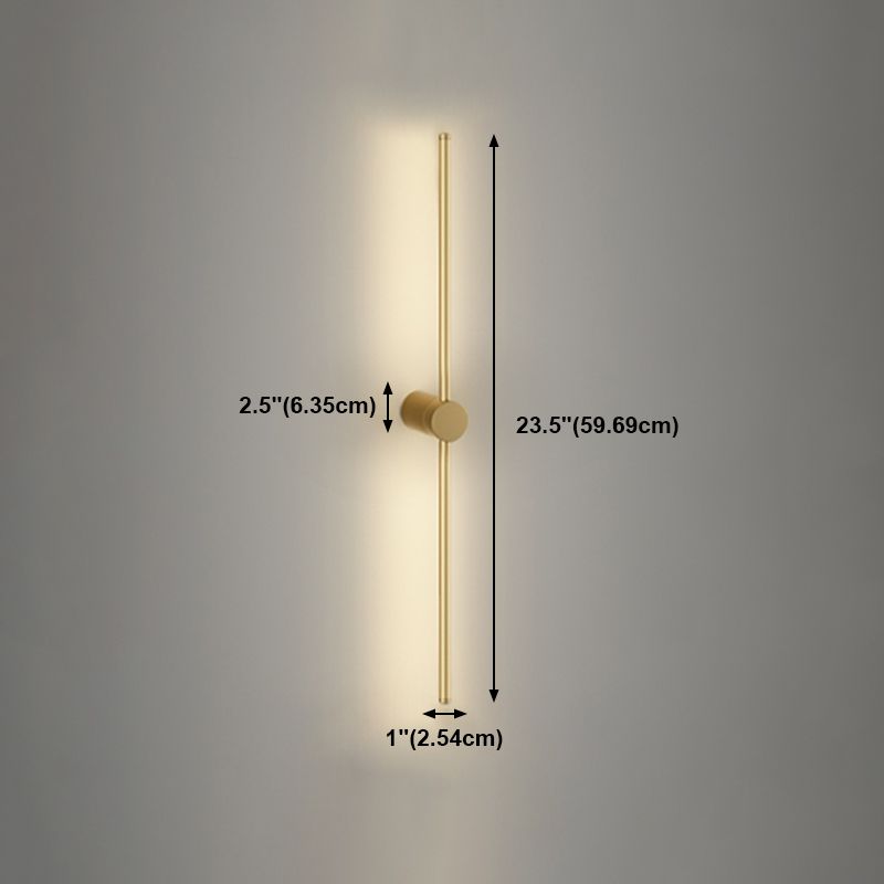 Minimalism Metal Wall Light Modern Style Linear Wall Light Sconce for Living Room