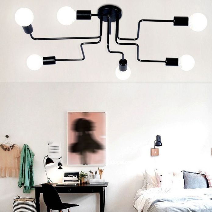 Flush Mount Ceiling Fixture Modern Flush Ceiling Lights for Dining Room