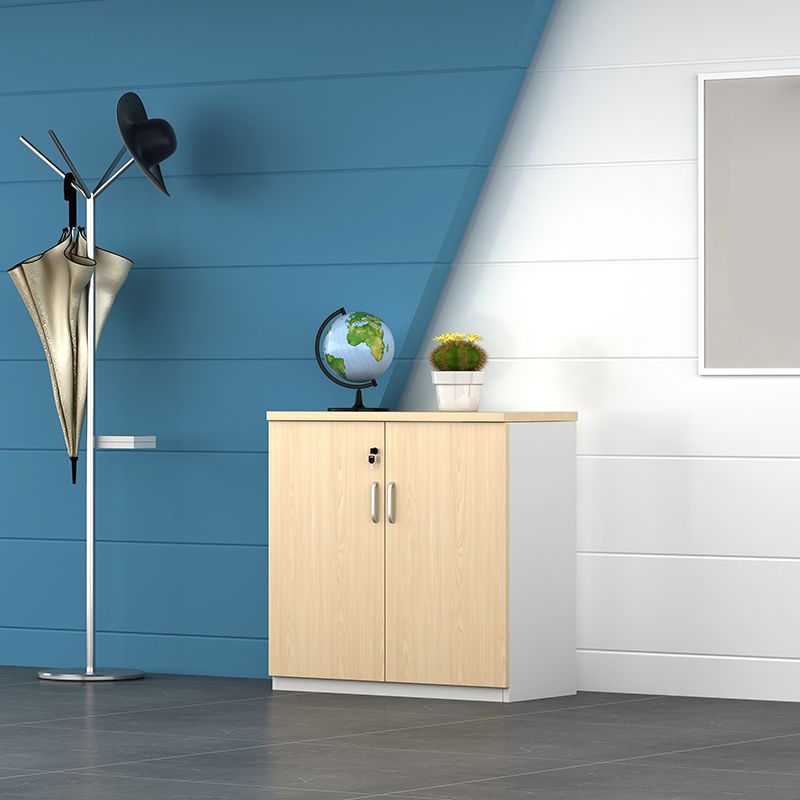 Wood Filing Cabinet Contemporary Cabinet with Storage for Home or Office