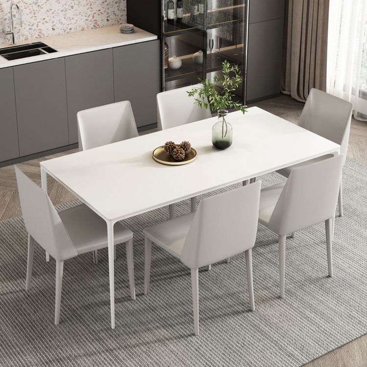 Modern Sintered Stone Dining Table Set 1/4/5/7 Pieces Dining Set for Kitchen